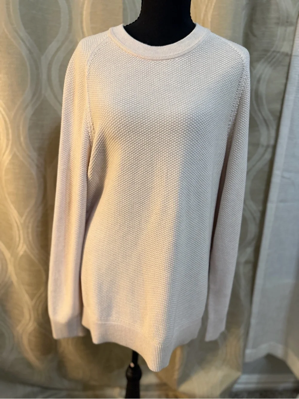 LULULEMON Men’s  Lightweight Textured Crewneck Sweater - Cream